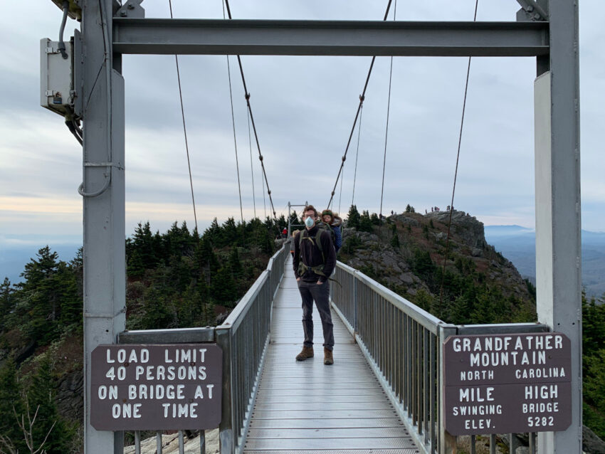 Grandfather mountain suspension bridge